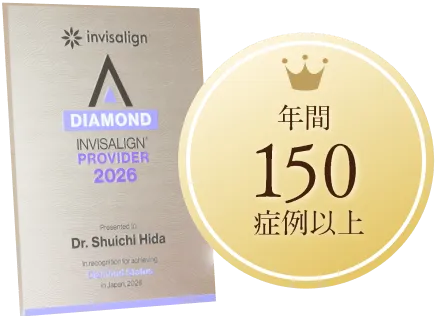 インビザライン年間症例数150例以上