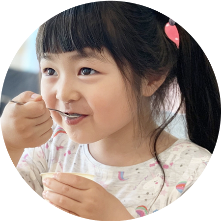 前歯でしっかりかぶりつく食事を