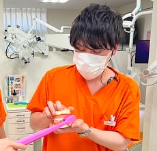 ブラッシング指導